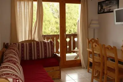 Image de Appartement rénové ski aux pieds à La Plagne, 2 chambres