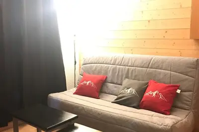 Image de Studio fonctionnel au pied des pistes avec balcon et parking gratuit