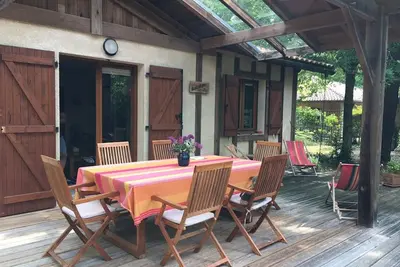 Image de Villa à Soustons Plage - 6 pers, proche lac et océan, terrasse couverte, animaux acceptés
