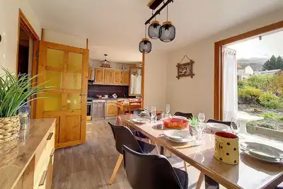 Image de Chalet familial Ă St Marcel avec terrasse, 6 pers, 3 chambres