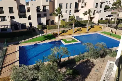 Image de Appartement Corvera Golf avec vue sur les montagnes, piscine partagée et Wi-Fi.