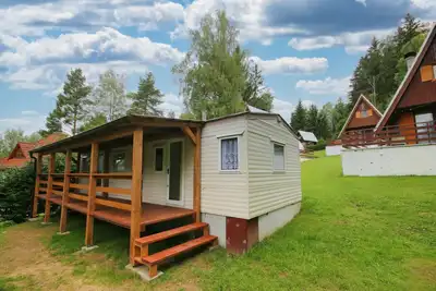 Image de Maison mobile près de la belle nature