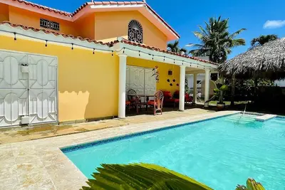 Budget guest-friendly villa near Sosua, private pool, Tv/Wi-Fi