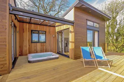 Luxurious and contemporary lodge with panoramic views.