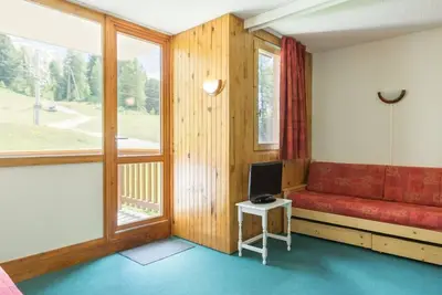 Image de Studio lumineux avec balcon, proche des pistes