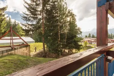 Image de 50m du centre station, 2ème étage, balcon, télévision, 24m², Les Arcs