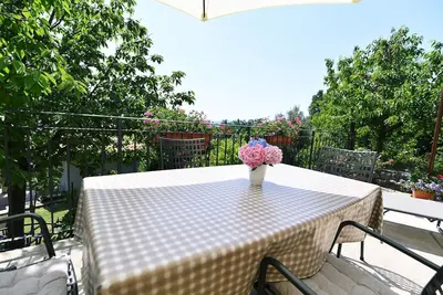Image de Maison de vacances avec vue sur la mer, climatisation et jardin