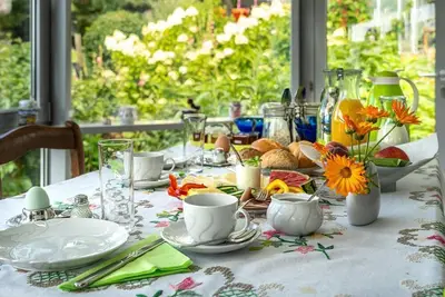 Image de Vacation apartment \"HunrĂĽckblick am Soonwaldsteig\" - Entire 1st floor (Apartment +