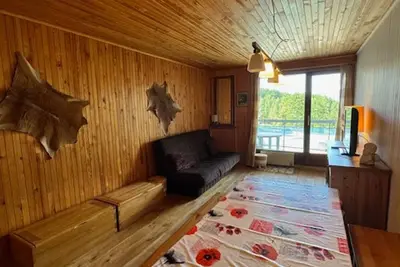 Image de Grand studio skis aux pieds avec balcon et belle vue - Montgenèvre