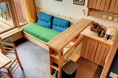 Image de Duplex rénové au calm, proche des pistes avec balcon sud – Arc 1800