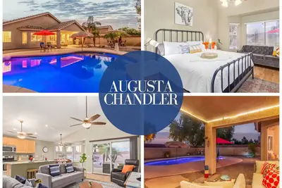 Image de Relaxing Chandler Pool Escape with Game Room and Office