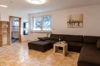 Image de Haus 5 Elemente- Fewo Feuer mit Terrasse & 2 Schlafzimmer - Fewo Feuer mit Terrasse, Bio-Kamin und 2