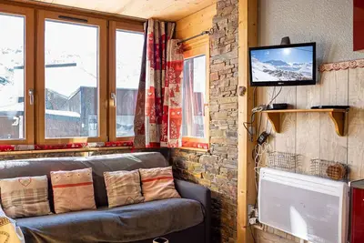 Image de Charmant Apt 4 pers, cœur Val Thorens, 28m², Ski-in\/ski-out, Confort & Commodités