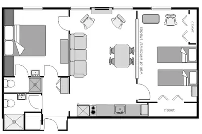 Image de 2 Bedroom/2 Bathroom with A/C  in 6th district