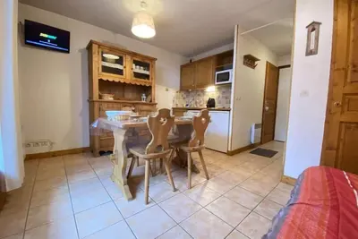 Image de Rez-de-chaussée, terrasse, télévision, casier à ski, 19m², Praz sur Arly