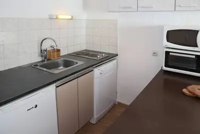 Image de Centre station, 8ème étage, vue pistes de ski, balcon, télévision, casier à ski, 26m², Les Orres