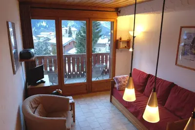 Image de À 200m des pistes de ski, 2ème étage, balcon, télévision, casier à ski, 45m², Champagny-en-Vanoise