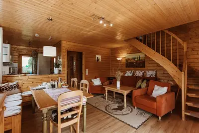 Image de Has-58 Holzblockhaus, 4 Pers. , 65qm - Naturerlebnisdorf Blauvogel