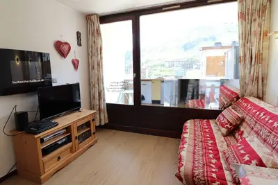 Image de Studio aux Almes, Tignes Lac, proche pistes, 4 pers. , balcon, casier à skis