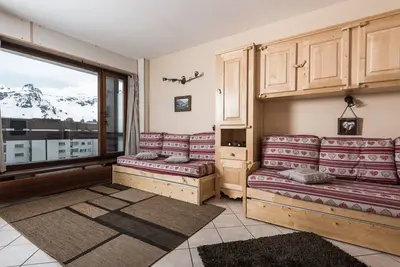 Image de Studio lumineux avec balcon au pied des pistes à Tignes Le Lac
