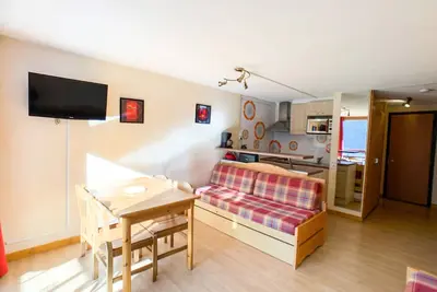 Image de Studio confortable et lumineux à Tignes Le Lac, au pied des pistes, proche commerces, balcon sud