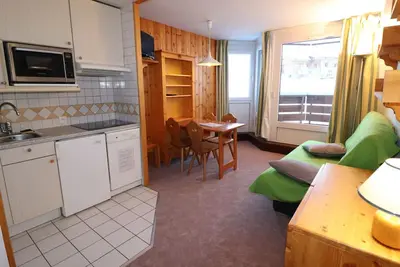 Image de Studio lumineux & fonctionnel, pied des pistes, balcon - Tignes Val Claret