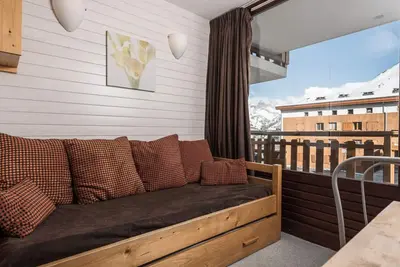 Image de Studio cabine confortable proche pistes et commerces avec balcon, Tignes le Lac
