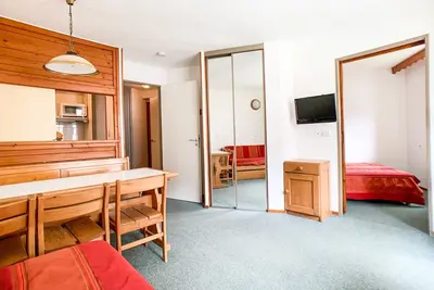 Image de Appartement lumineux, skis aux pieds à Tignes · Balcon ensoleillé · 2 pièces + cabine · 6 personnes
