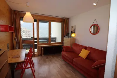 Image de Studio rénové proche pistes avec balcon