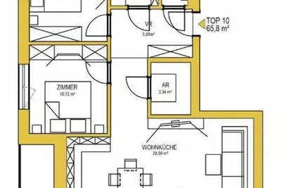 Image de Appartement 2 mit 2 Schlafzimmer, Bad, 2 Wc - Sun Hill Appartements