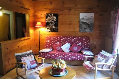 Image de Wifi, 3ème étage, balcon, parking, télévision, casier à ski, 64m², Le Grand Bornand