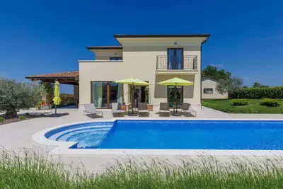 Image de Maison de vacances privée avec climatisation, piscine privée, Wifi, Tv, patio, vue panoramique