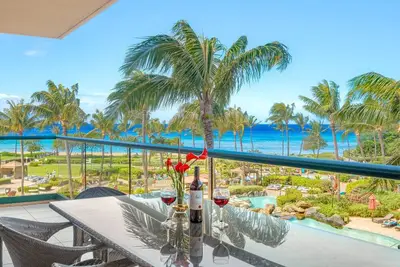 Maui Resort Rentals: Honua Kai - 4 Total Bedrooms, Stunning 3rd Floor Ocean Views!
