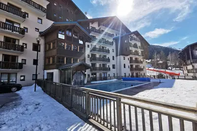 Résidence La Turra, appt 4 personnes avec piscine au pied des pistes