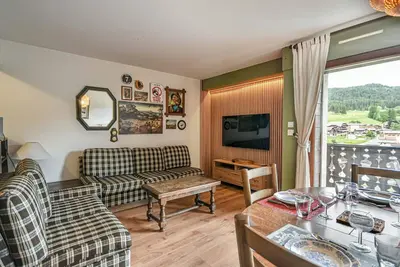 Image de Duplex T3 aux Gets - 5 pers, vue panoramique, balcon, parking, WiFi