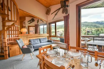 Image de T2 duplex 5 pers aux Gets, proche centre, parking et tennis