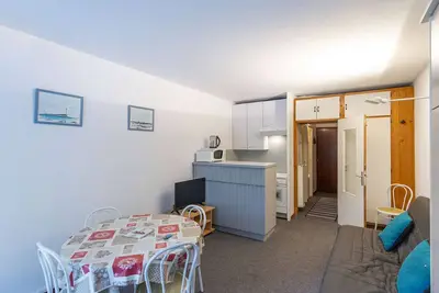 Image de Studio pour 4 avec balcon à Gourette, bien équipé