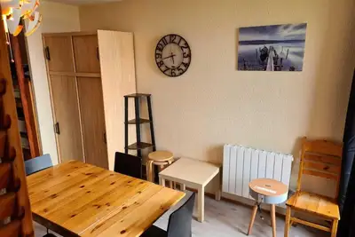 Image de 100m du centre station, 7ème étage, balcon, télévision, 24m², Les Arcs