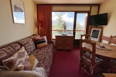 Image de 100m du centre station, 8ème étage, balcon, télévision, 30m², Les Arcs