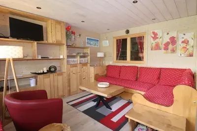 Image de 150m du centre station, 3ème étage, vue lac, balcon, télévision, casier à ski, 40m², Tignes