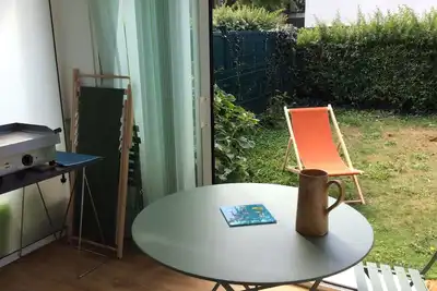 Image de appartement adapté Pmr avec jardin à 4 kms des plages