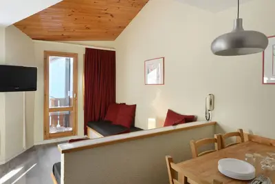 Image de Appartement confortable au pied des pistes avec balcon | 5 pers