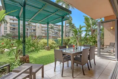 Maui Resort Rentals: Honua Kai - 3 Total Bedrooms, Ground Floor w/ Lawn Areas, Steps to Pools, Beach, & BBQs!