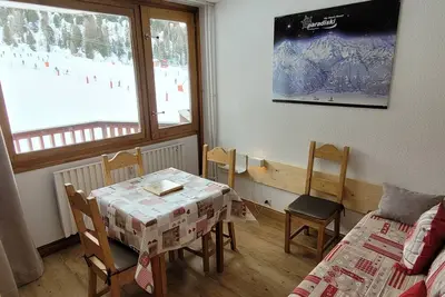 Image de Studio lumineux avec balcon, accès direct pistes à Plagne Centre