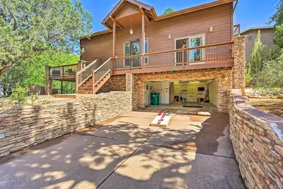 Image de Log Cabin in Payson w/ Deck, Mtn & Creek Views