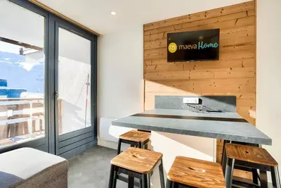 Image de Val Thorens Lage: 35 m2 Wohnung mit großem südwestlichen Balkon