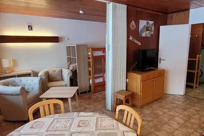 Image de Studio agréable · Ski aux pieds · Balcon · La Plagne