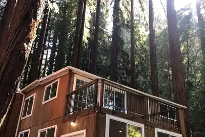 Image de Mountain cabin w\/king suite in the Redwoods of the Santa Cruz Mountains