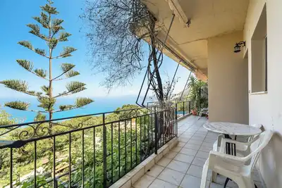 Image de Appartement \"Vangelis Studio 1\" avec vue sur la mer, terrasse et Wi-Fi.
