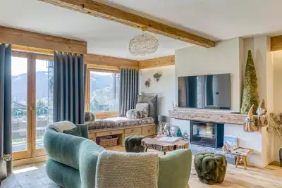 Image de Appartement 3 pièces avec balcon, cheminée et parking – À 400m des pistes et du golf, Megève Mont d'Arbois